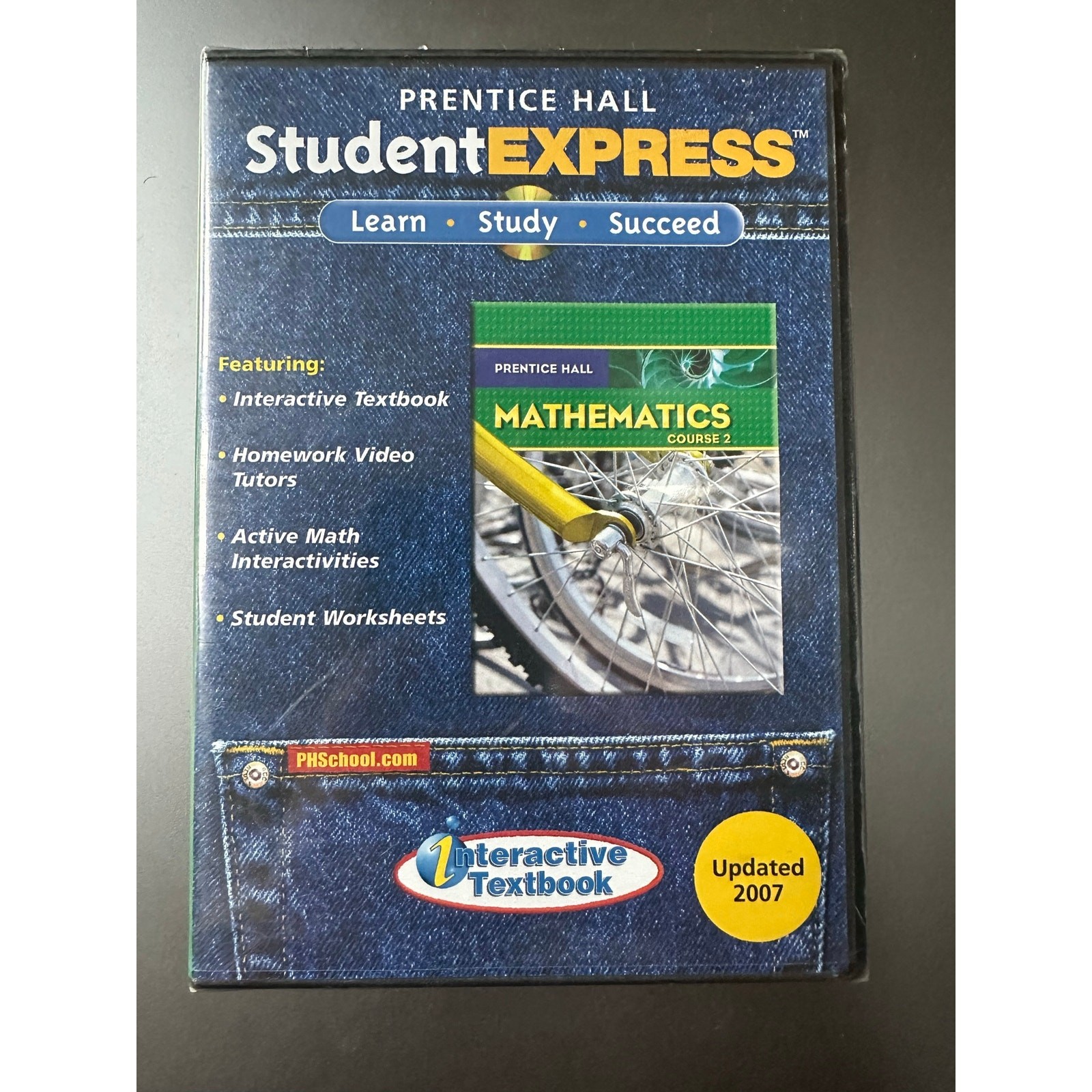 Prentice Hall StudentExpress Mathematics Course 2 3 CD-ROM Set 2007 New
