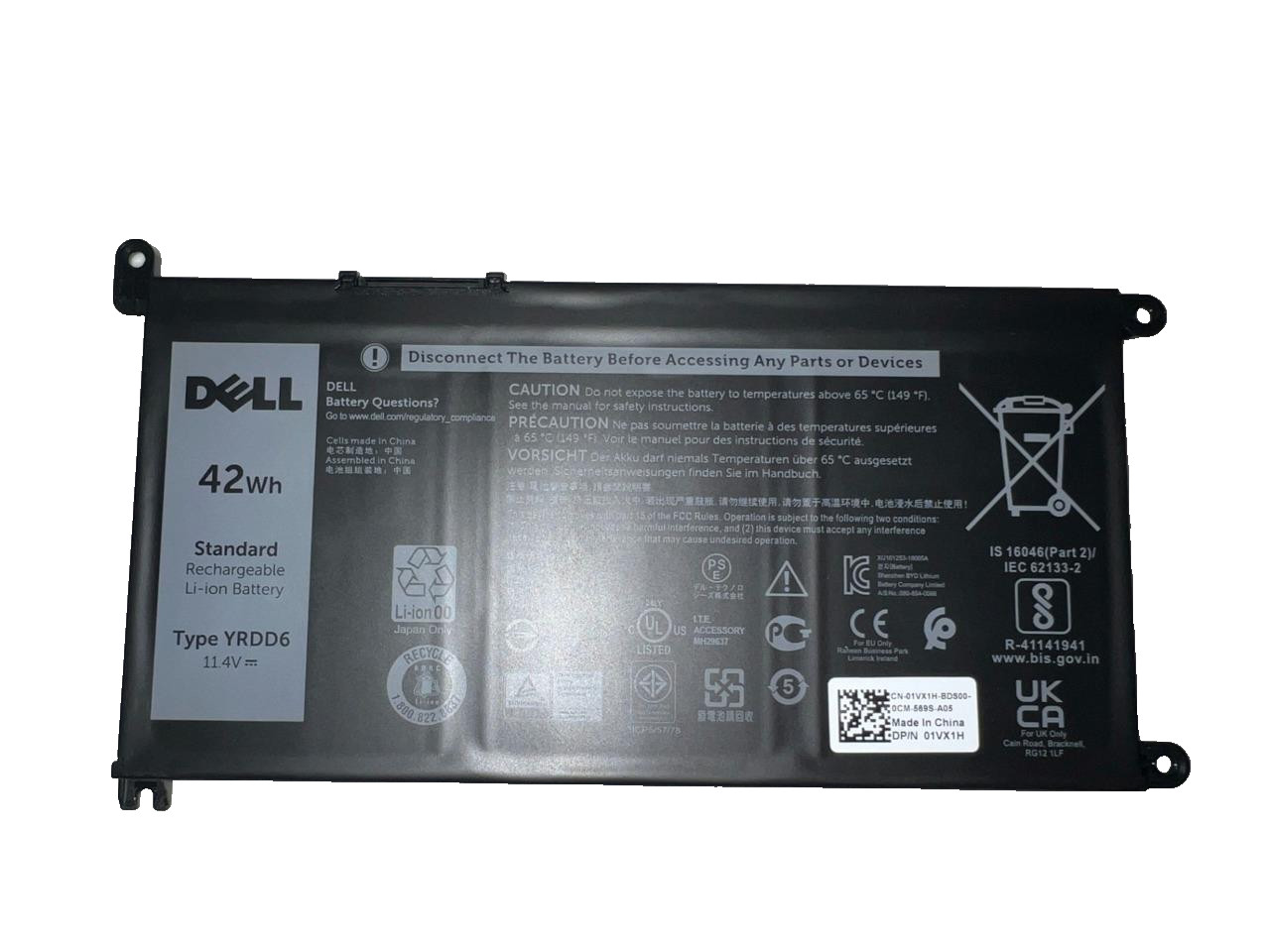 OEM Dell YRDD6 FDRHM 0FDRHM Battery Chromebook 3110, 3120, 60% to 69%