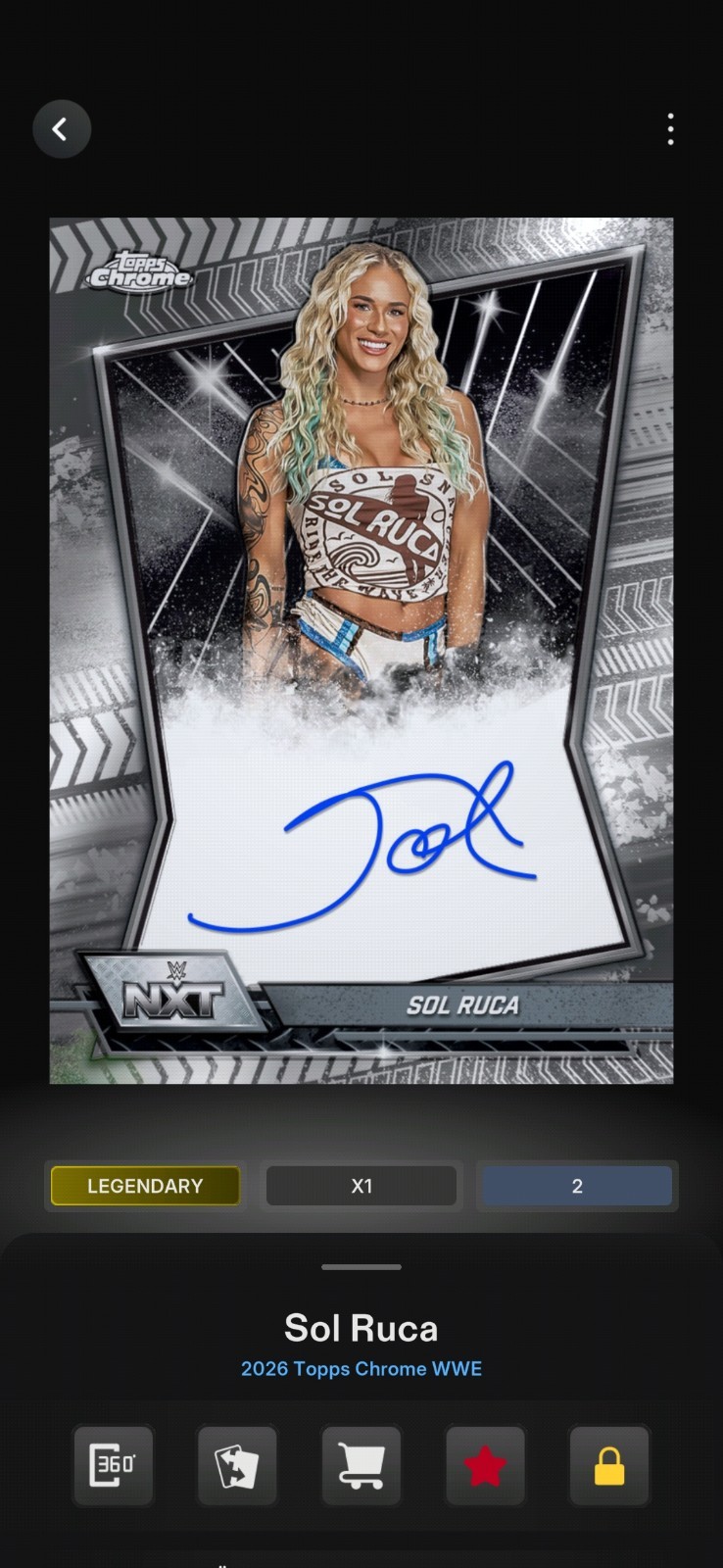 *Digital* Sol Ruca Topps Chrome 2026 Auto 10cc