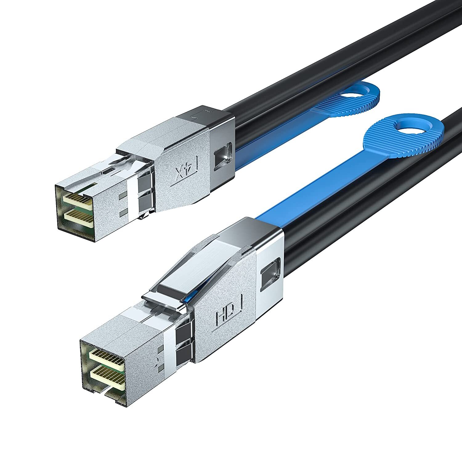 12G External Mini SAS HD SFF-8644 to SFF-8644 Cable 100 Ohms 1-meter(3.3ft)