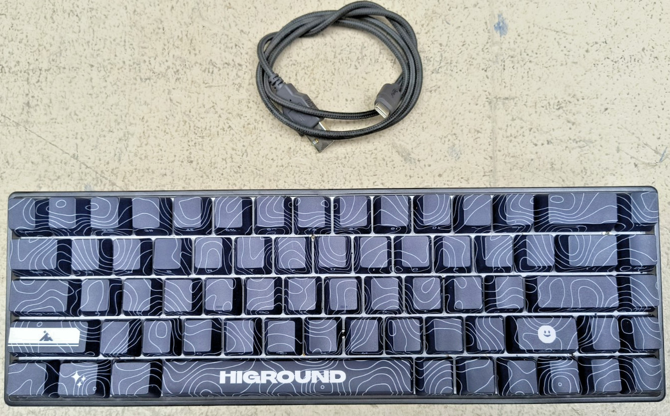 Higround Performance Base 65% Keyboard Gateron White Ghost Switches Works Good