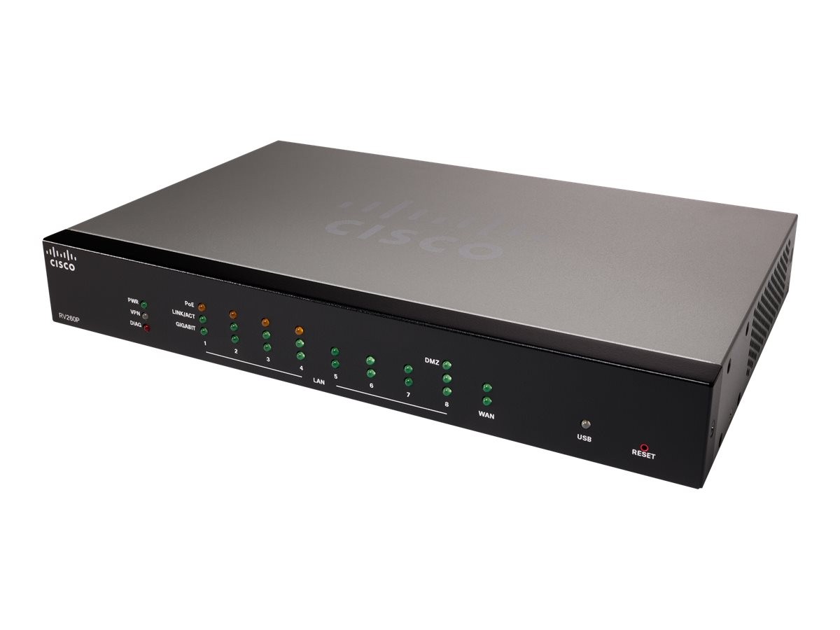 Cisco RV260P-K9-AU Router II price incl VAT 3 yr warranty* B2B