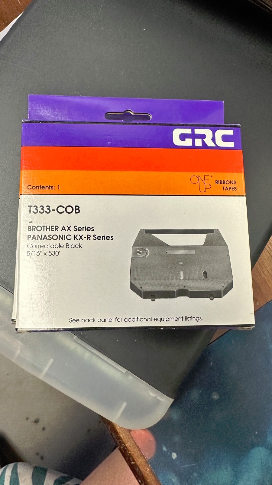 Brother AX22 and Panasonic KX-R series Typewriter Ribbon - Set of 2
