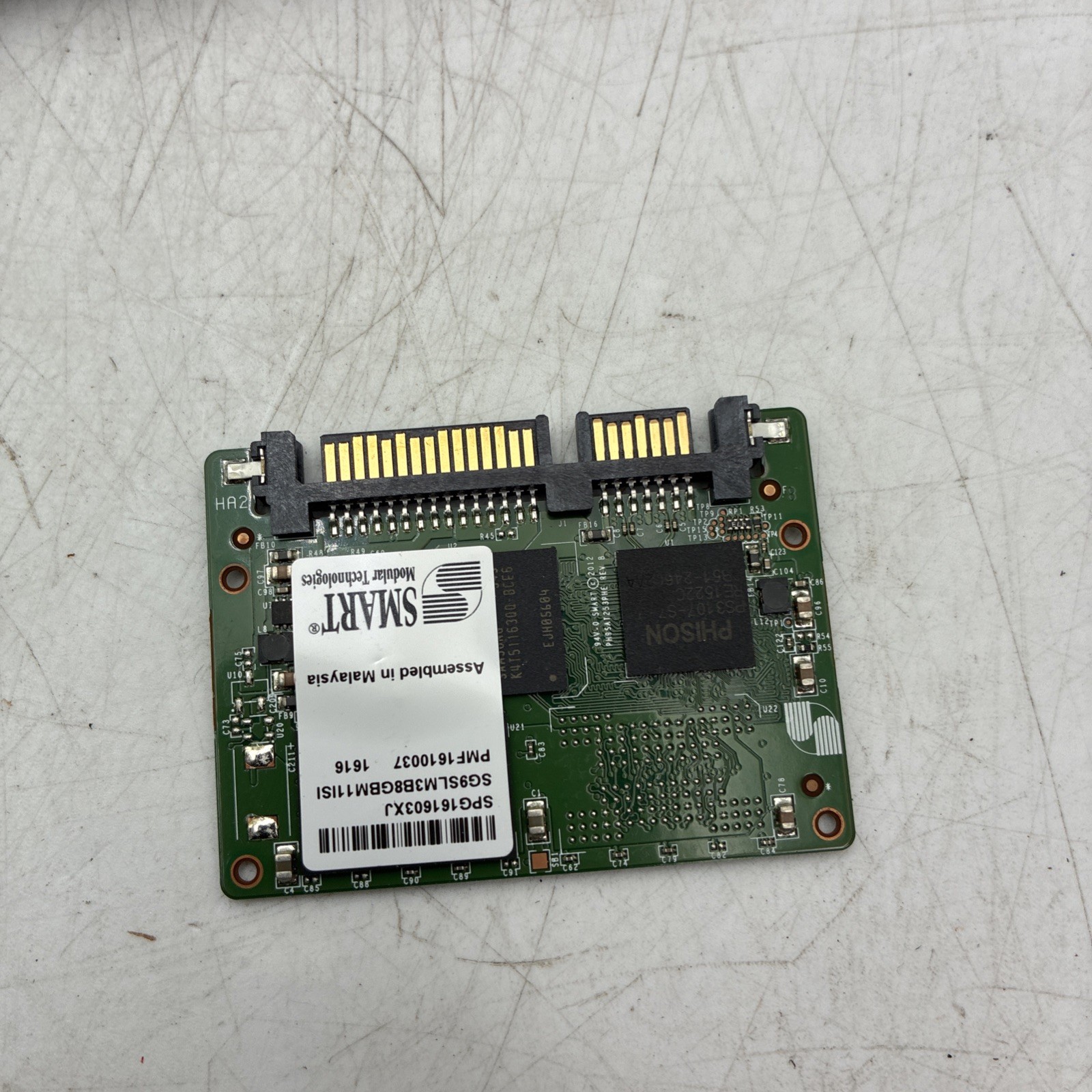 SMART Modular 8GB Industrial SATA SSD Drive SGSLM3B8GBM11ISI – Phison PS3107 Con