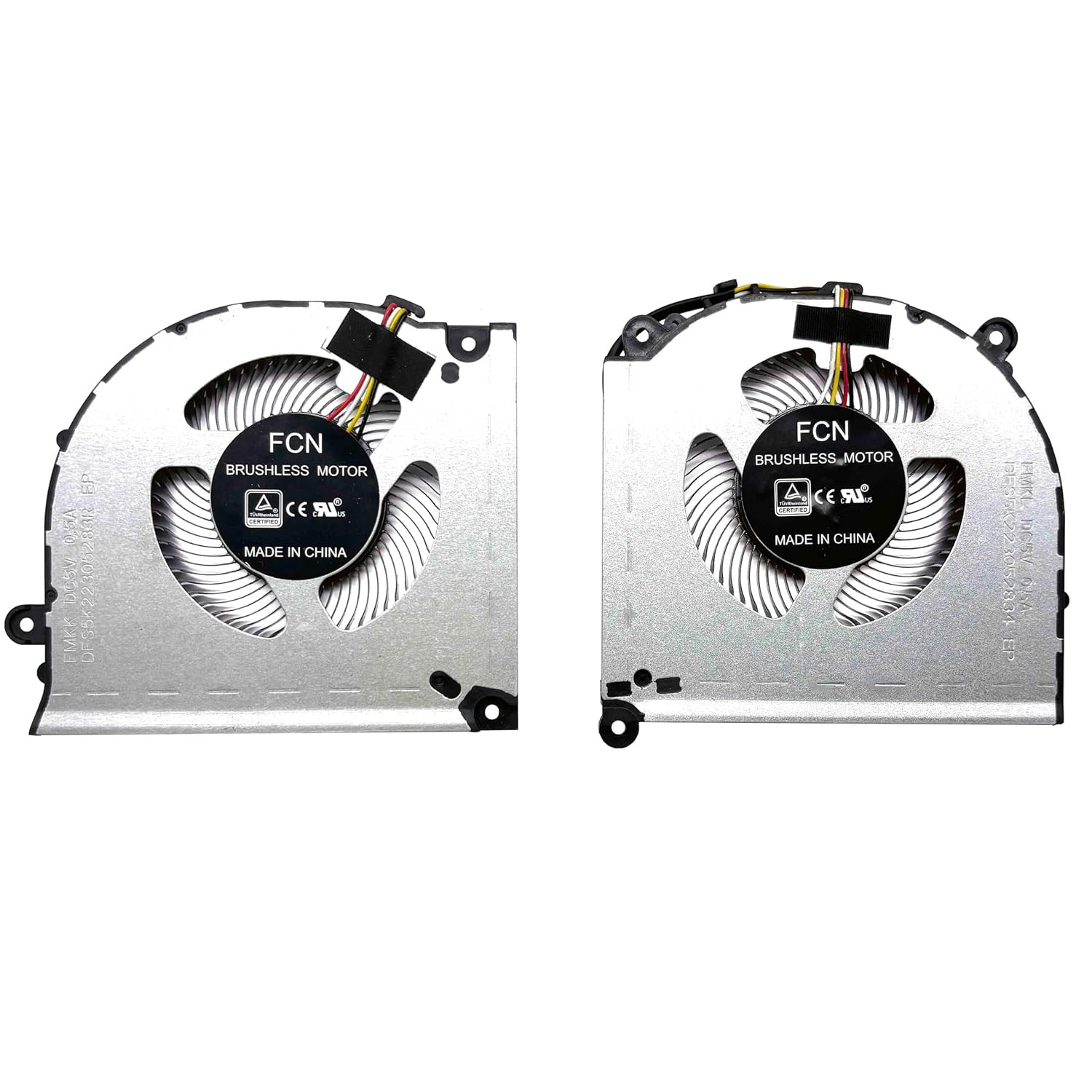 New CPU + GPU Cooling Fan Replacement for CLEVO PC50 PC70, PC50DD2 PC50DF1 PC50D