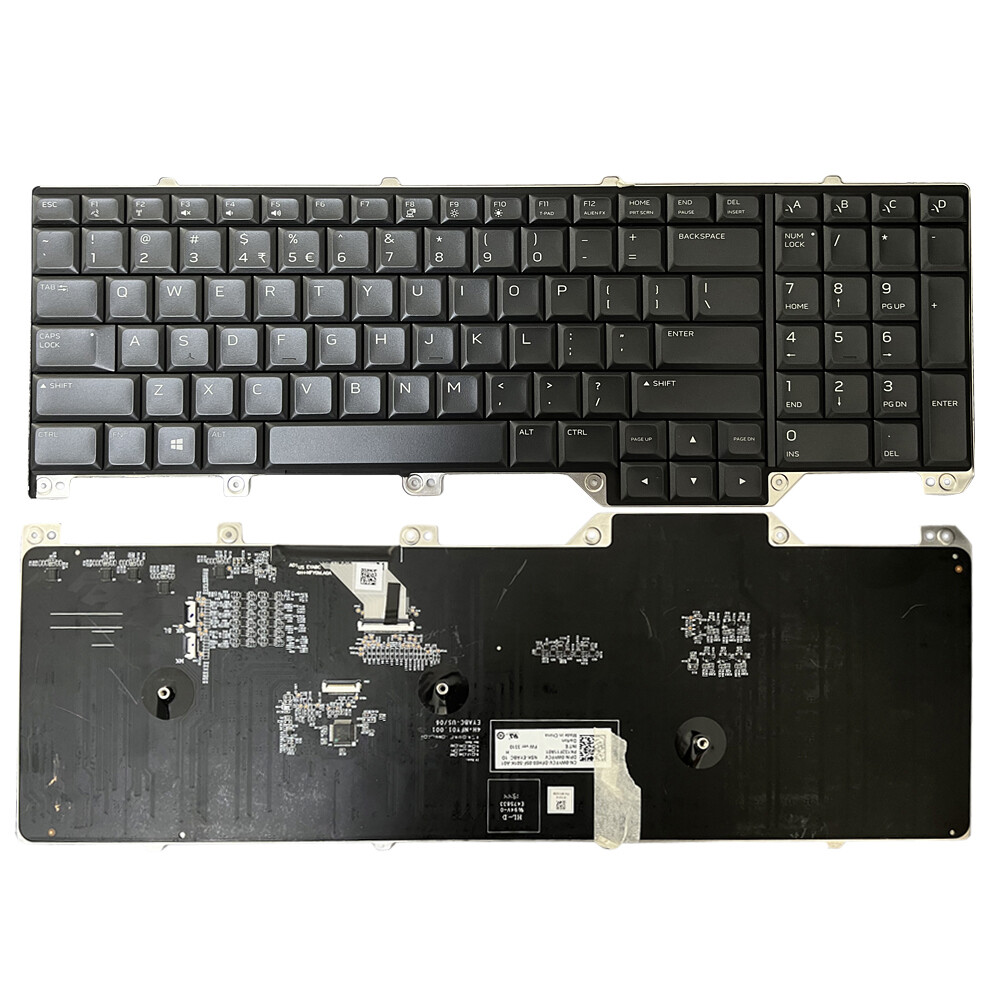 For Dell Alienware 17 R5 Area 51M 0WYFCV WYFCV Backlit Keyboard US PK132F11A01 