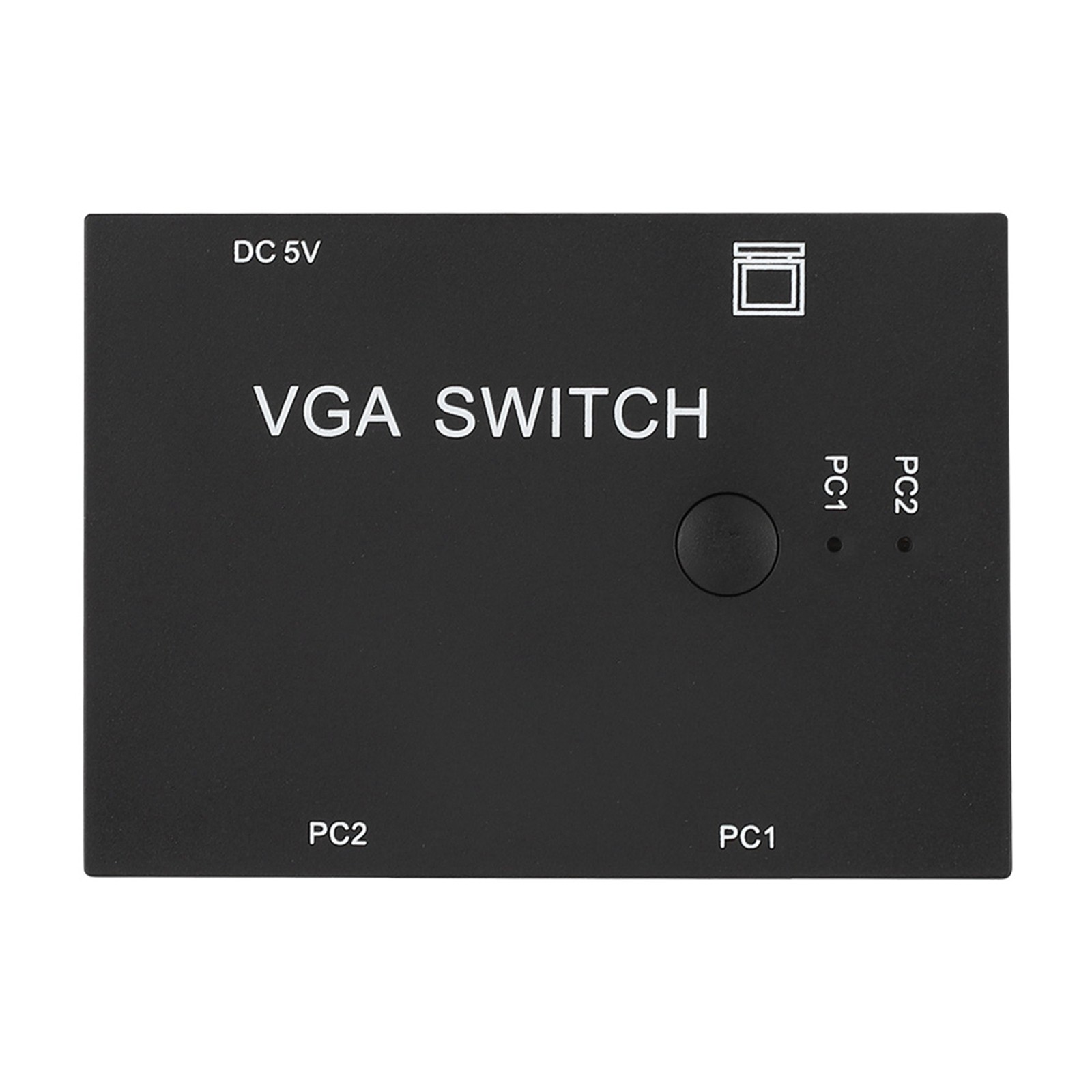 2 Port VGA Splitter Switcher HD Display For Laptop Sharing Monitor Office Use
