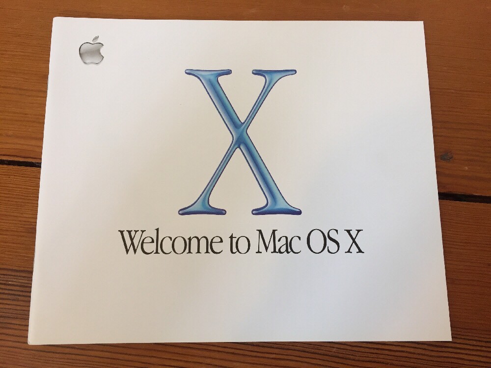 Vintage 2001 Welcome to Mac OS X 10 Macintosh Software Manual Guide Booklet