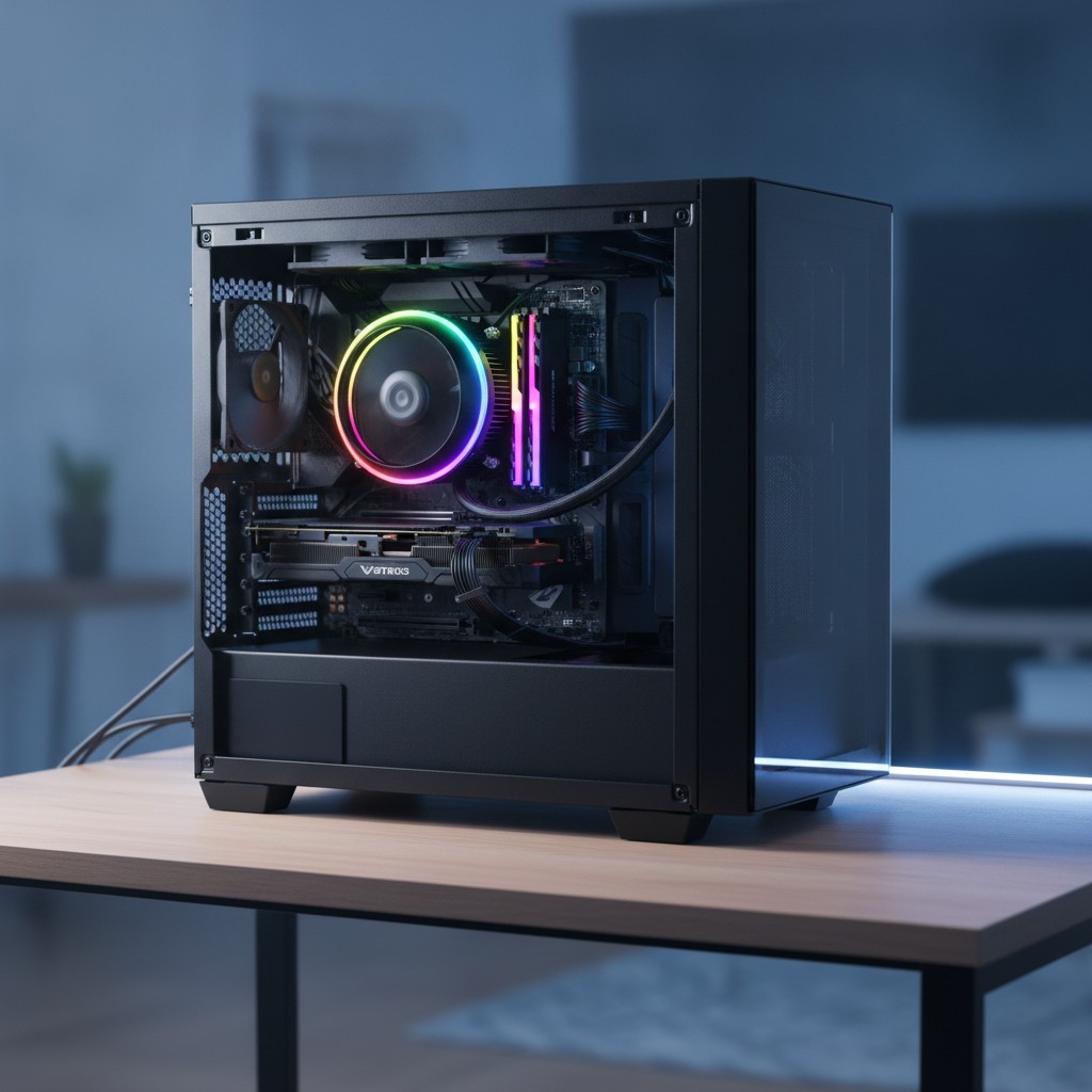 90mm Low-Profile ARGB CPU Cooler for Intel LGA 1851 & 1700 - Silent Performance