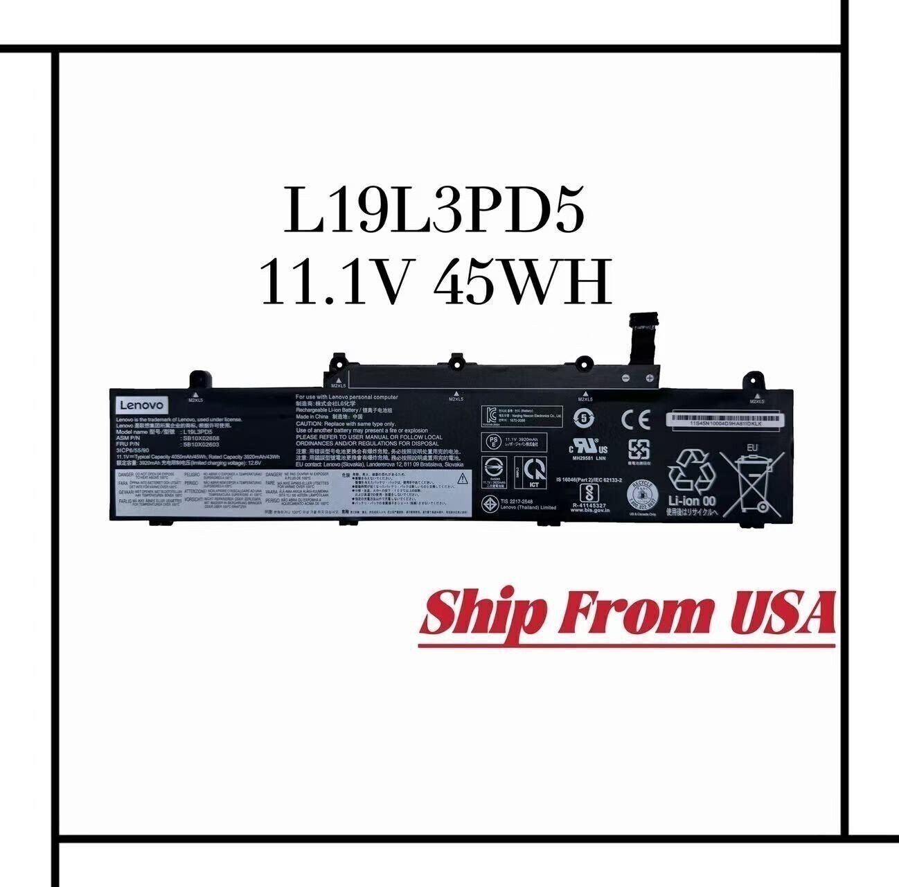 NEW OEM Genuine L19L3PD5 L19M3PD5 Battery For Lenovo ThinkPad E14/E15 Gen 2/3/4