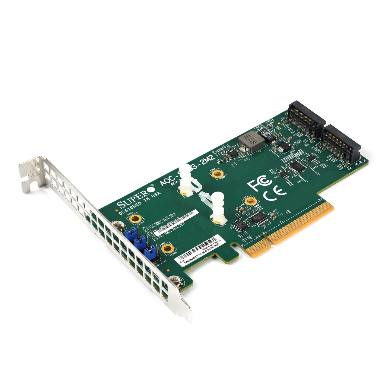 Supermicro AOC-SLG3-2M2-O Dual M.2 NVMe PCIe 3.0 x8 Add-On Card