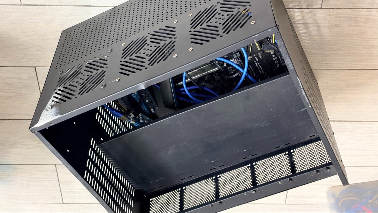 Mining Rig Bundle: Case + Gigabyte H110 Motherboard + CPU + 8GB RAM + Risers