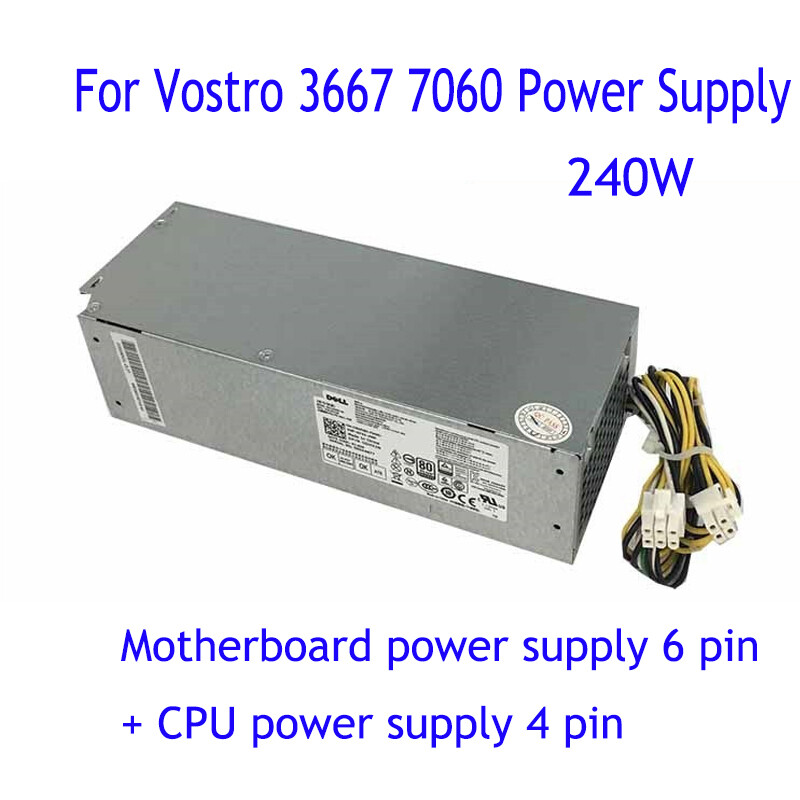For Dell Vostro 3667 3668 3268 Desktop Power Supply AC240ES-02 240W/360W/500W