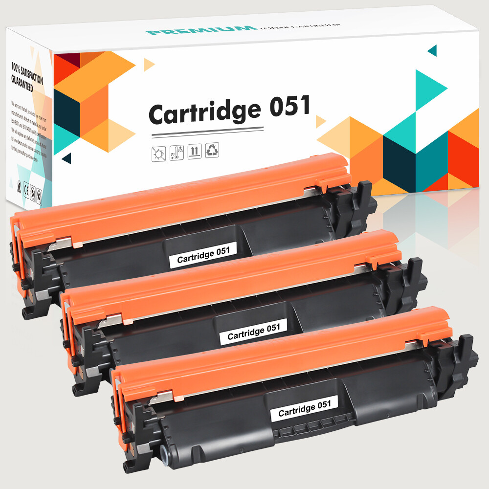 3x CRG-051 New Toner Compatible for Canon 051 LBP161dn MF264dw MF267dw MF269dw