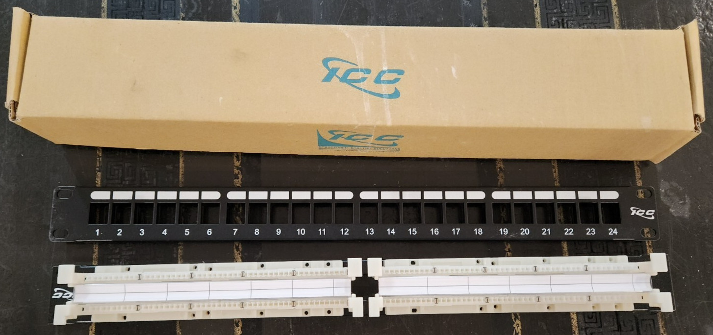 ICC IC110RM100 PATCH PANEL, 110, 100-PAIR, 1 RMS NEW JGC19