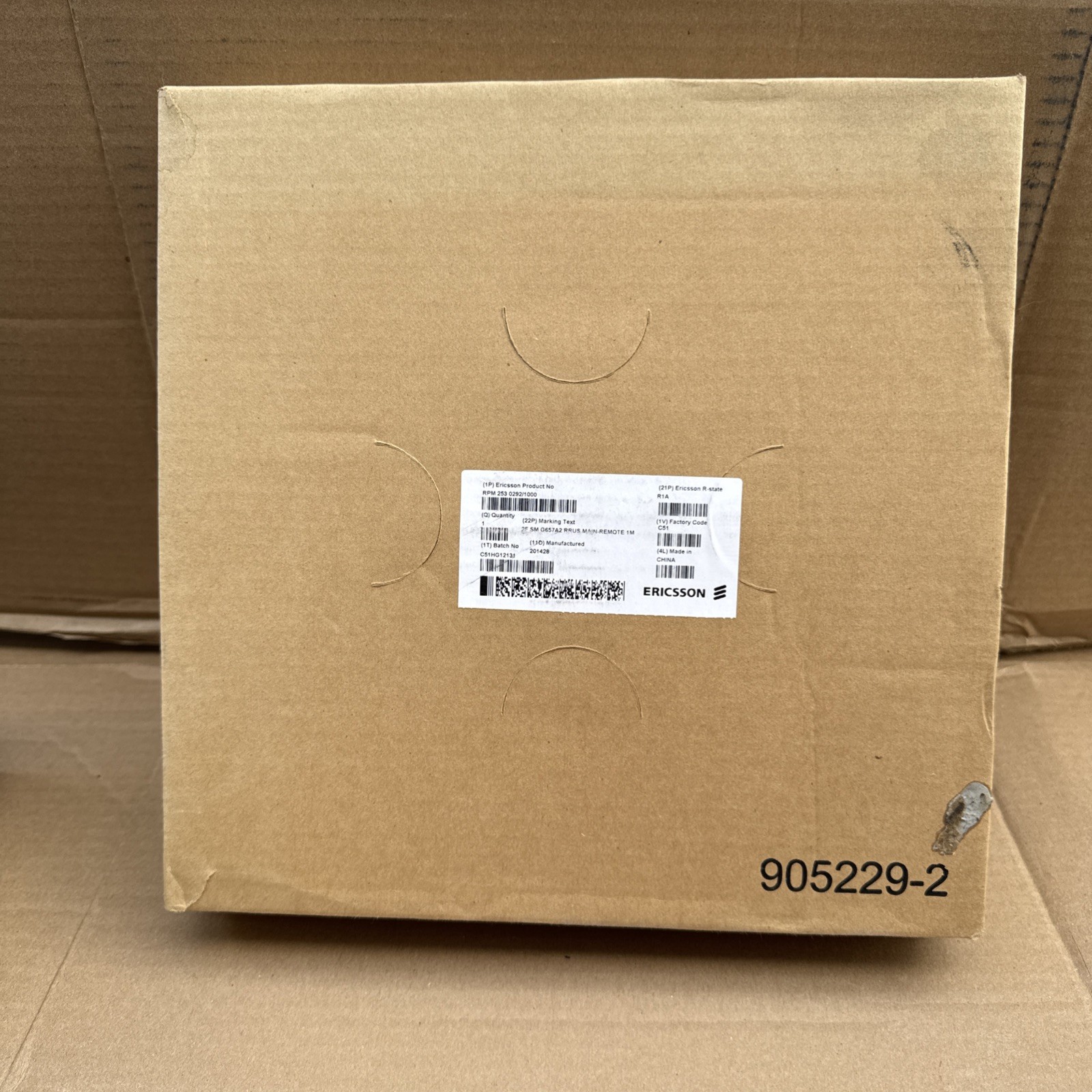 ERICSSON RPM253 0292/1000 R1A DUPLEX FIBER OPTIC PATCH CABLE