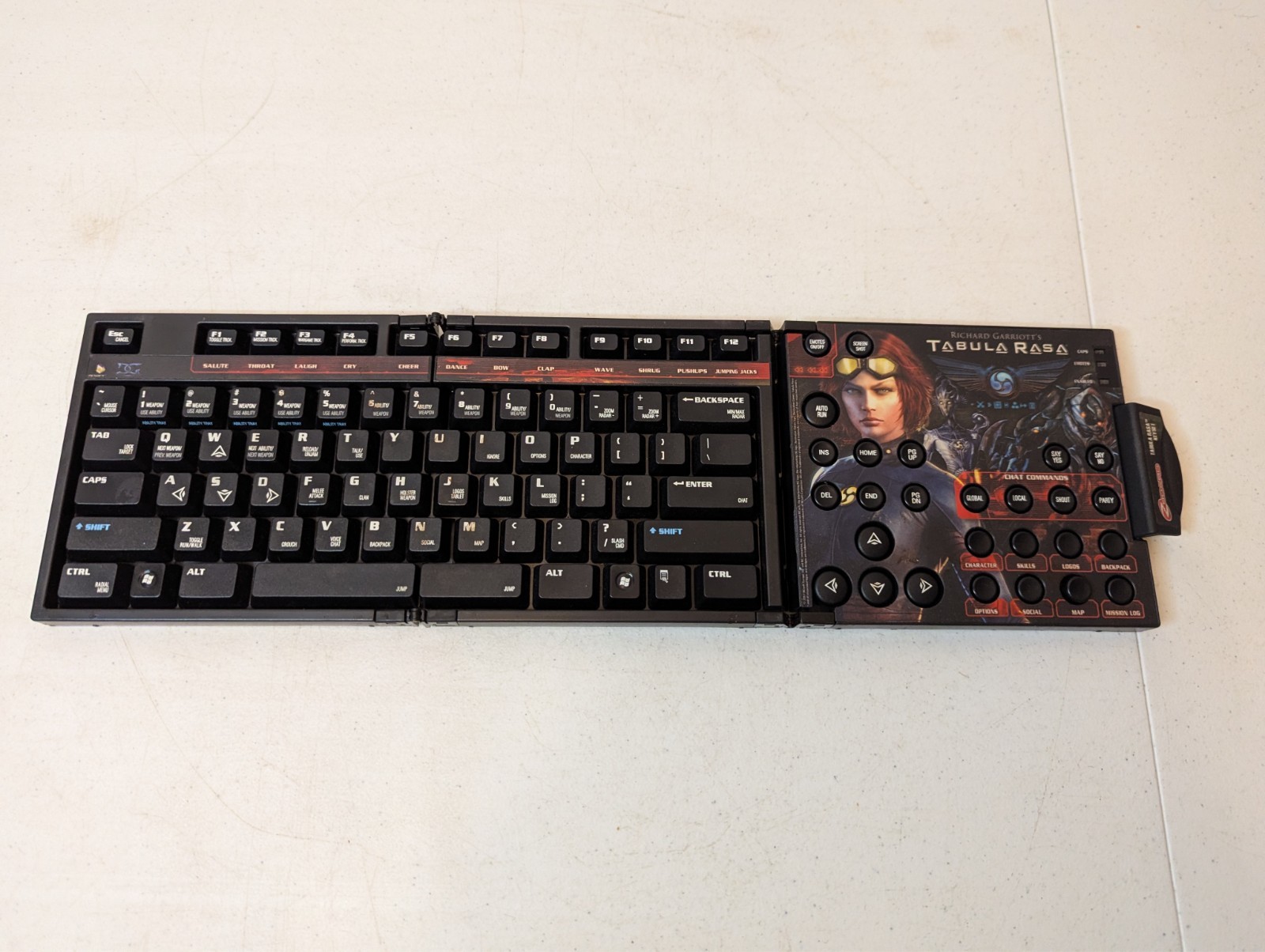 Richard Garriott's TABULA RASA Zboard Gaming Keyboard Video Pc Keyboard Portable