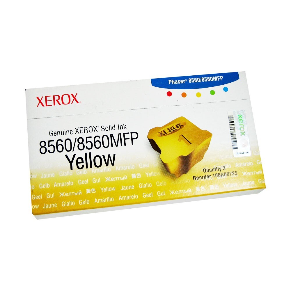 Genuine Xerox 8560/8560MFP Yellow Solid Ink Toner Cartridge Phaser 108R00725