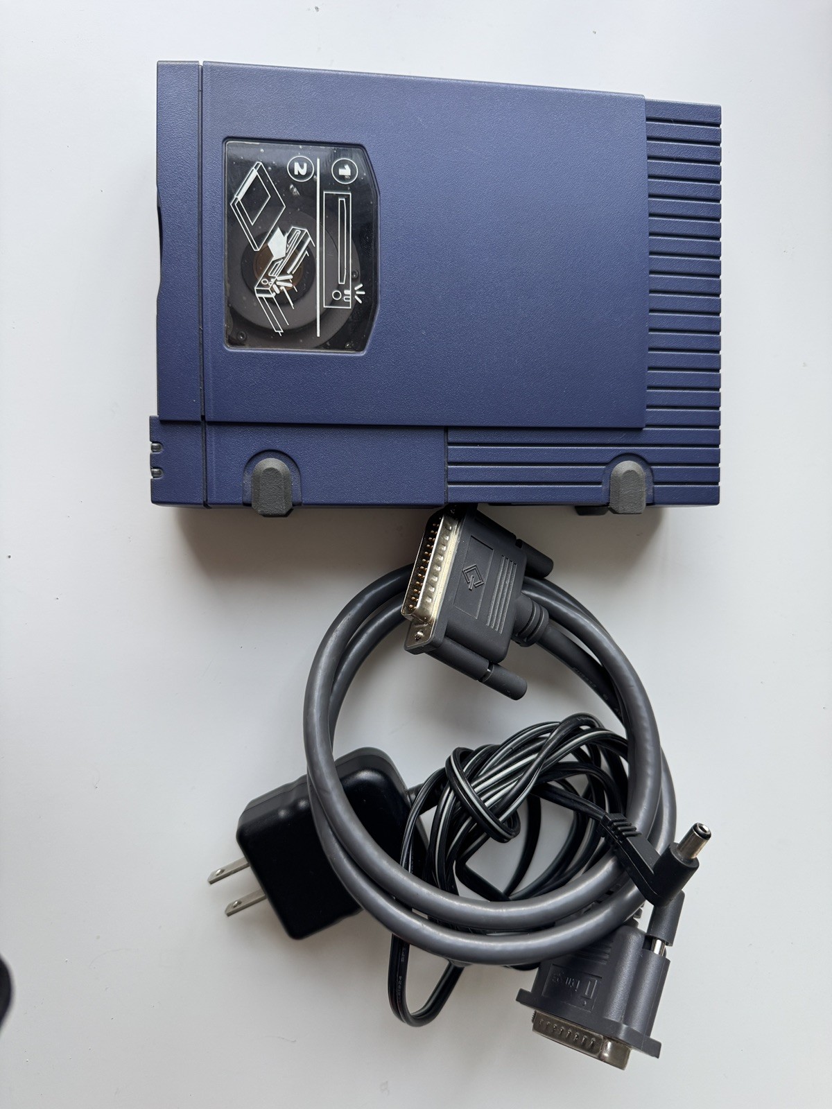Iomega Zip 100 External Parallel Port Drive Z100S2 w/ PowerSupply,Cable - Tested