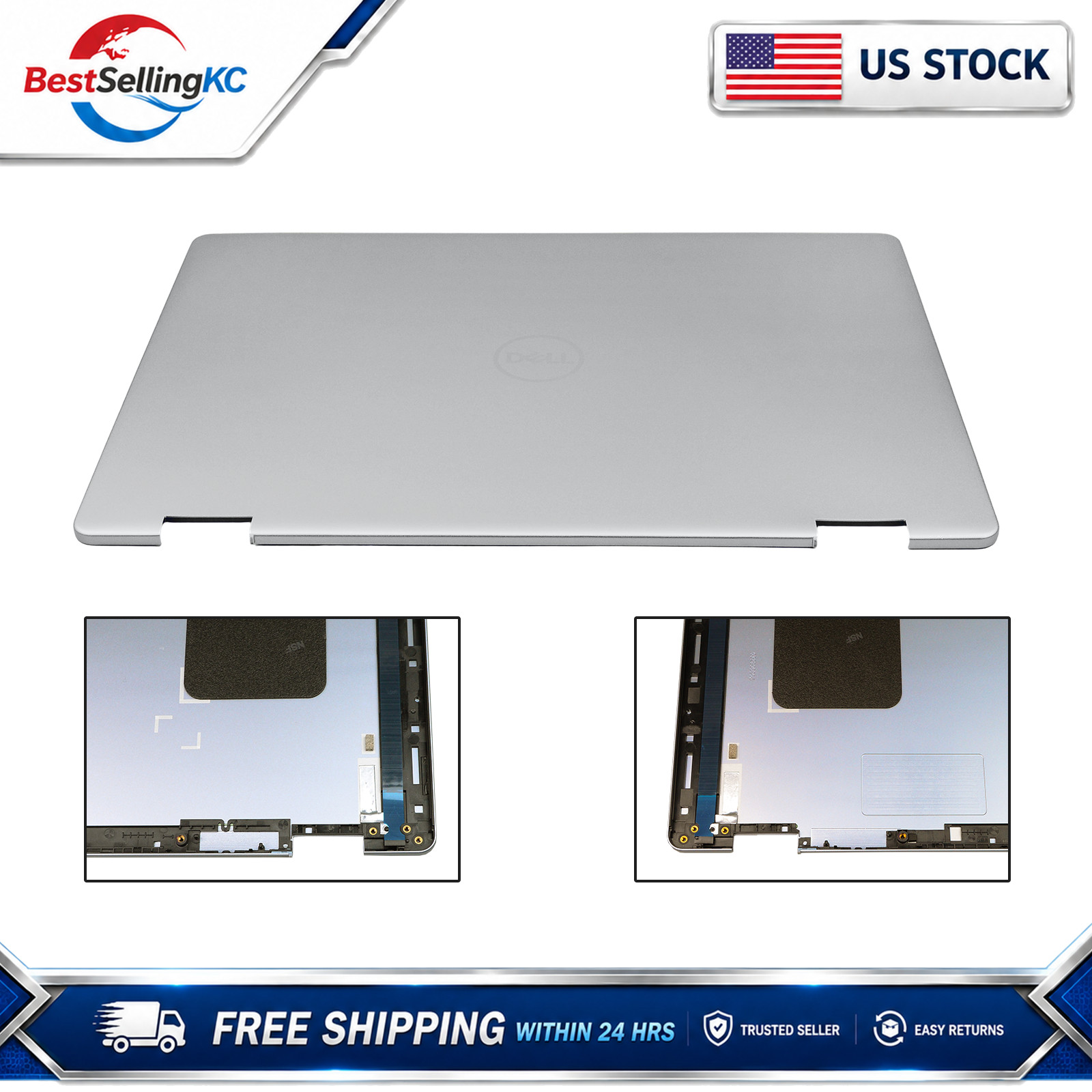 For Dell Inspiron 16 7640 2-in-1 Notebook LCD Back Shell Cover Top Lid Housing