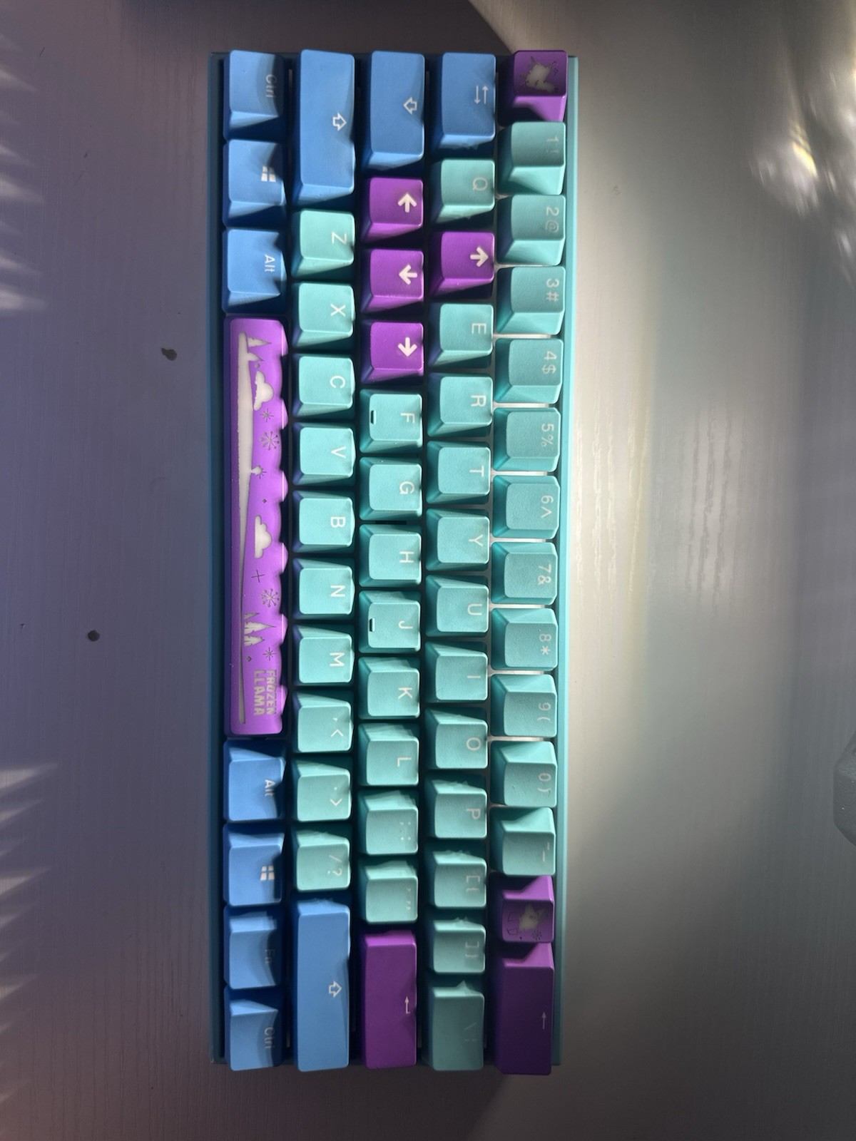 Ducky Mecha Mini Frozen Llama Batch 2 Mechanical Keyboard Cherry MX Red
