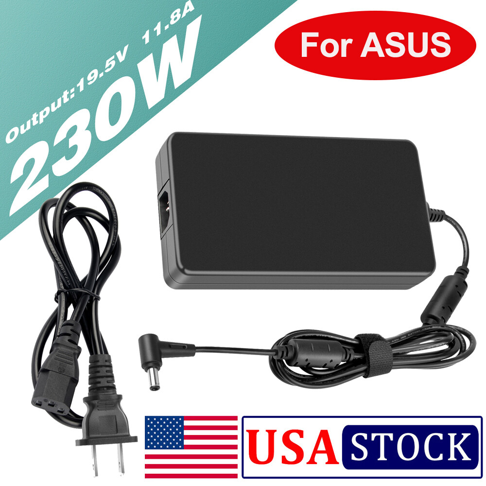 230W AC Adapter Charger + Cord for Asus ROG GU502 GU502GV GX501 GL704 6.0 3.7mm