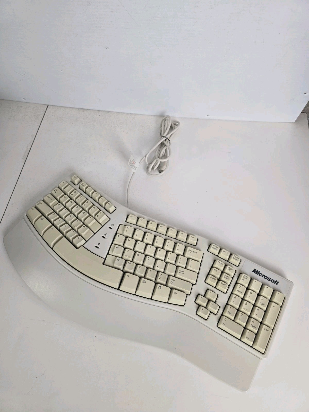 Microsoft Natural Keyboard Elite X03-51764 Ergonomic Wired Keyboard PS/2 Tested 
