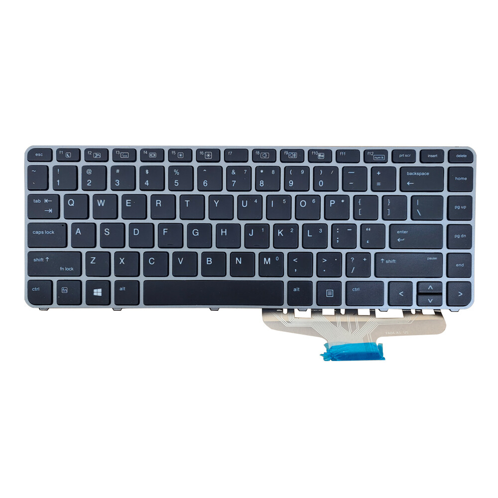 NEW US Sliver Keyboard with Backlit for HP Elitebook Folio 1040 G3 818252-001