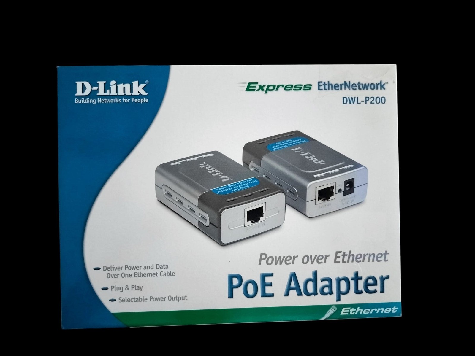 D-Link DWL-P200 PoE Adapter Power over Ethernet Injector Splitter Kit