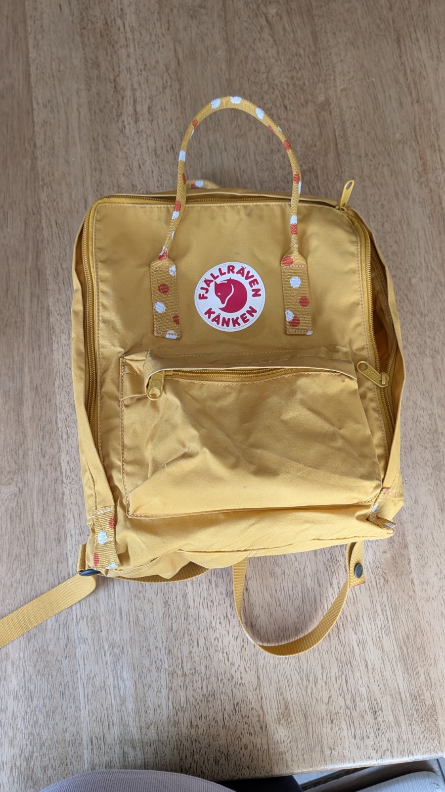 FjallRaven Kanken Backpack (Ochre Confetti Pattern) F23510