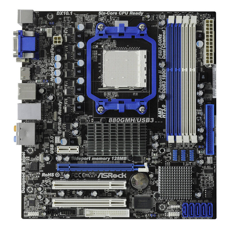 For ASROCK 880GMH/USB3 Motherboard AMD AM3/AM3+ DDR3 M-ATX Mainboard