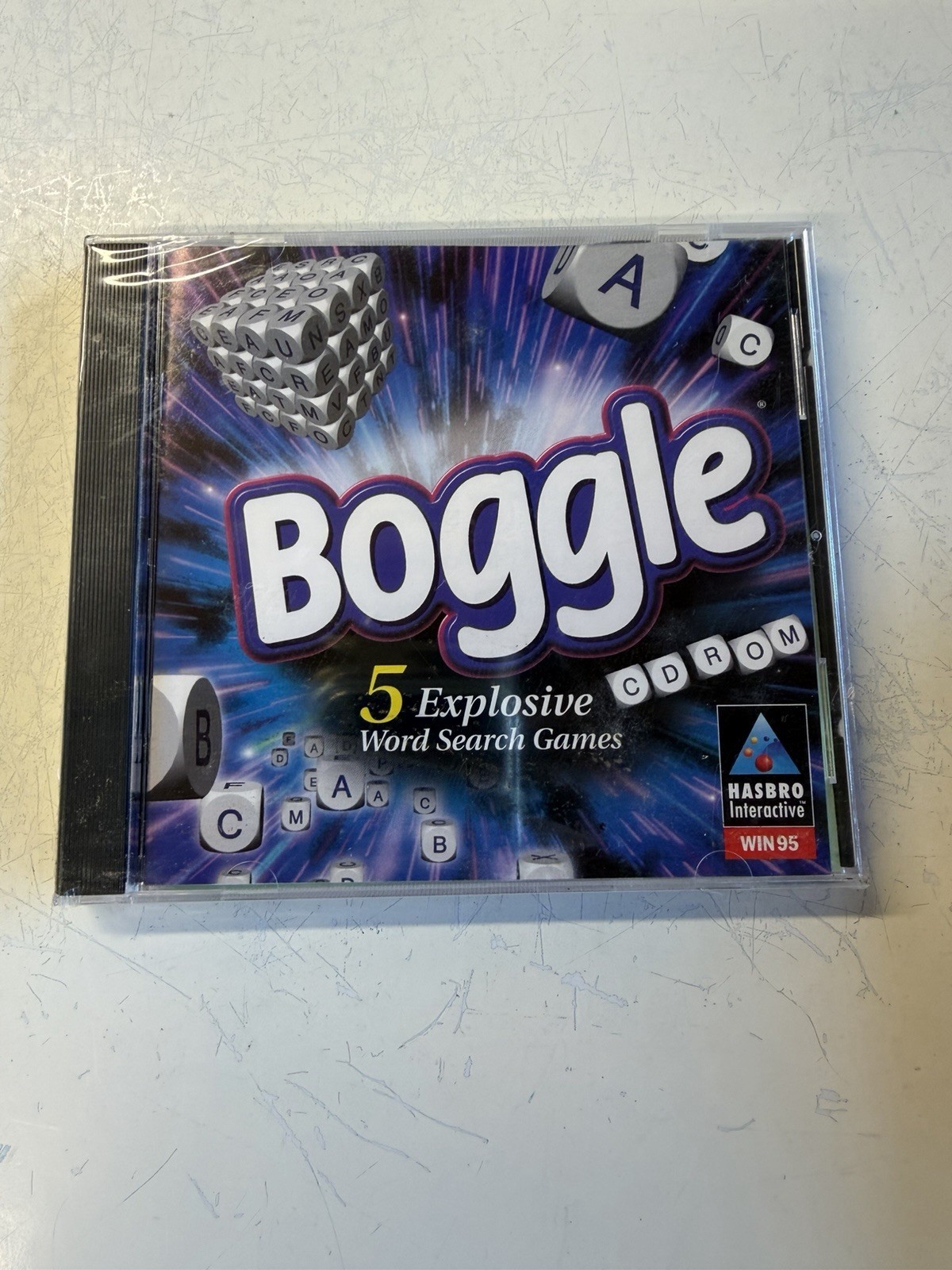 Sealed Hasbro Interactive Boggle Word Search Games for Win 95, CD Rom Game
