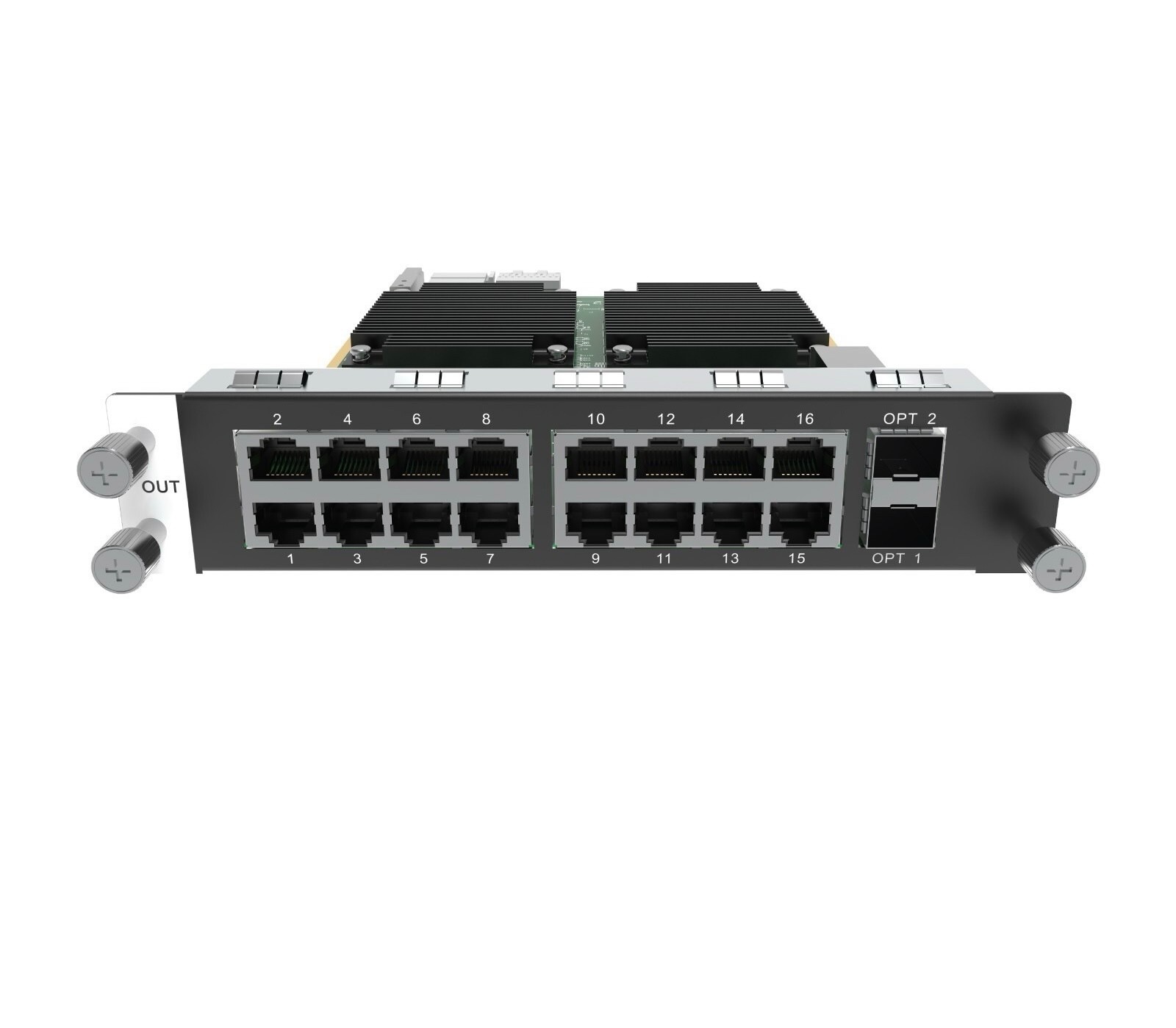 [H Series] NovaStar 16x RJ45 + 2x Fiber Output Card