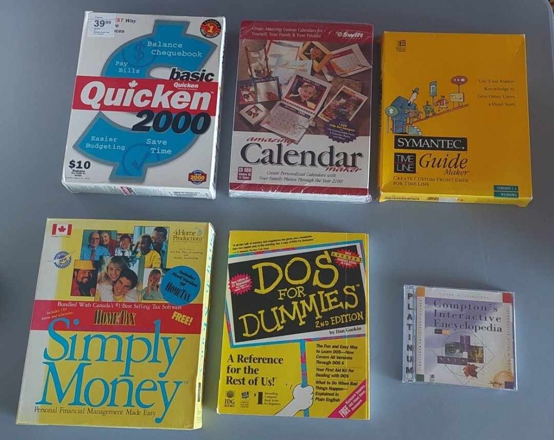 Vintage Computer PC Software - Office Software & DOS for DUMMIES Book