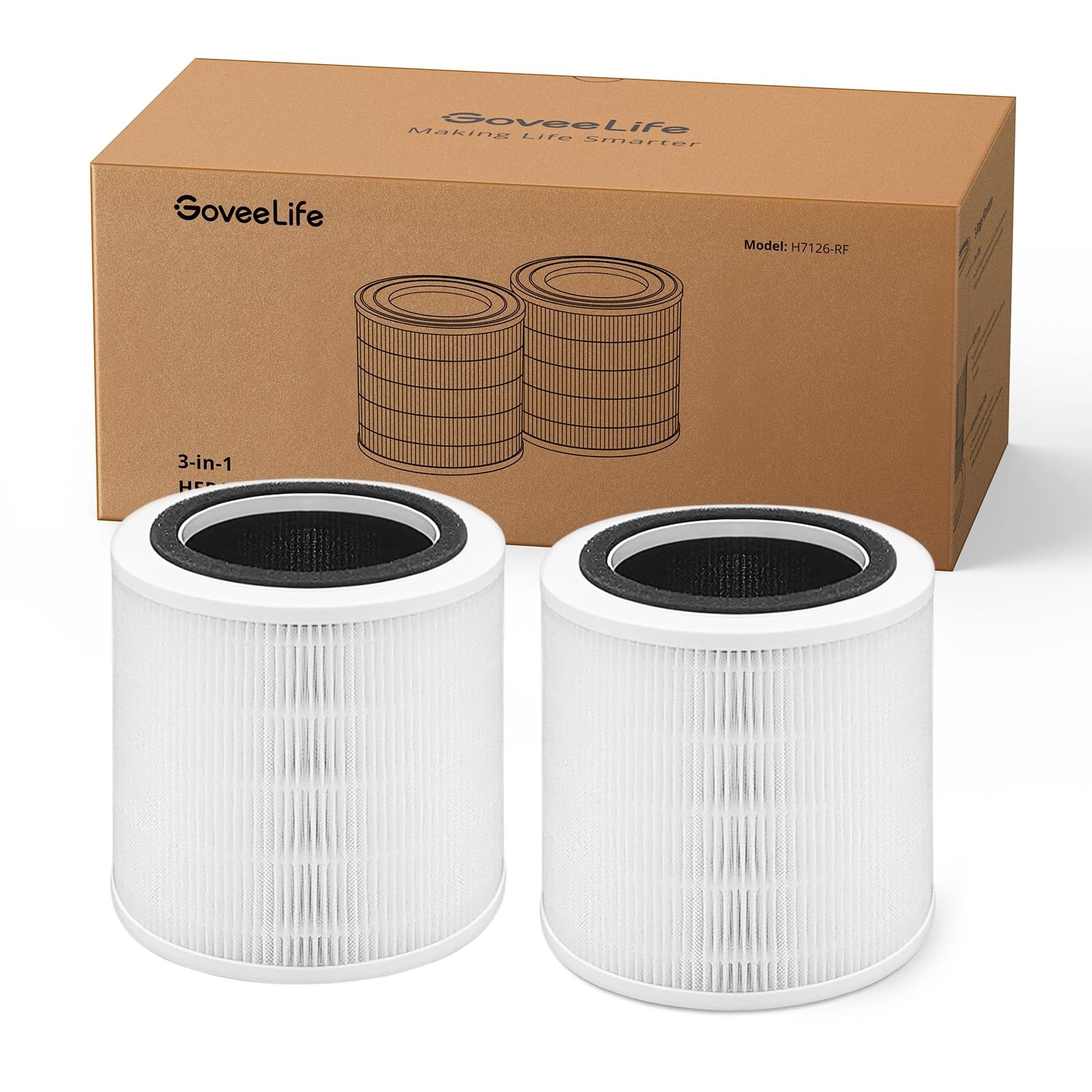 GoveeLife Air-Purifier Replacement Accessories for H7126 2 Pack