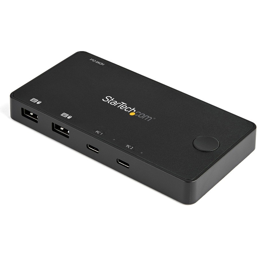 StarTech 2 Port 4K 60Hz HDMI Compact Desktop KVM Switch w/USB Type-C SV211HDUC