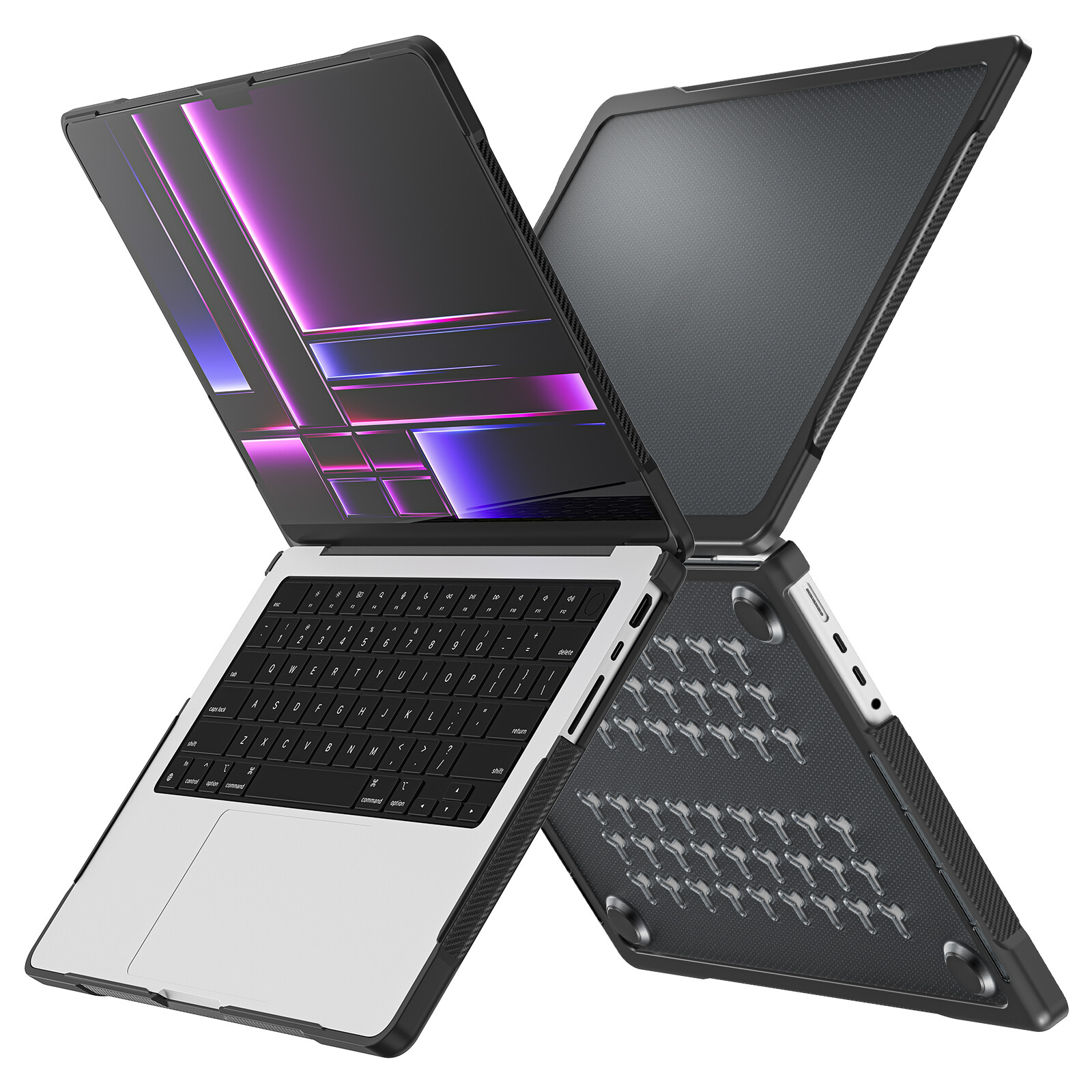 TPU+PC Shockproof Hard Shell Case for MacBook Pro 14" M1/M2/M3/M4/M5 Pro Max