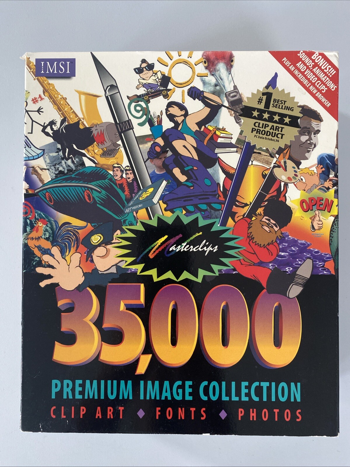 IMSI Software PC Masterclips 35000 Premium Image Collection 2 CDs Vintage 1996