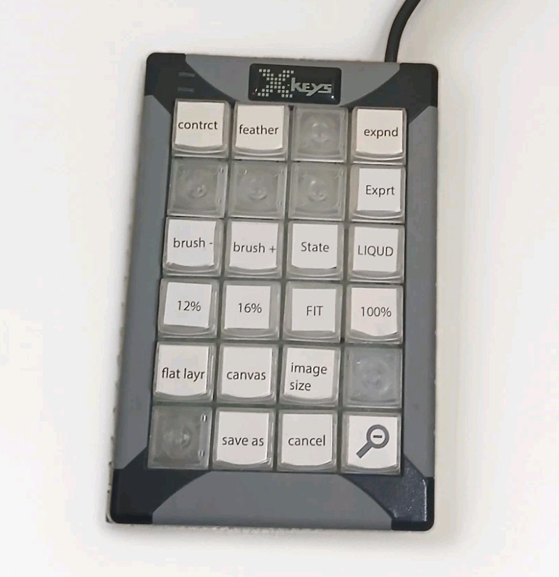 P.I. Engineering X-Keys XK-24 Programmable USB Keypad / Keyboard Re-ledgendable