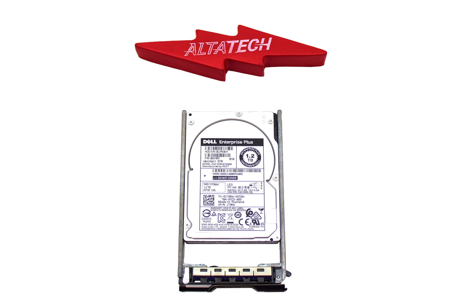 Dell 1T8KW-CML 1.2TB 10K SAS 2.5 12G HUC101812CSS204 /0B31870 EP+ 01T8KW-CML