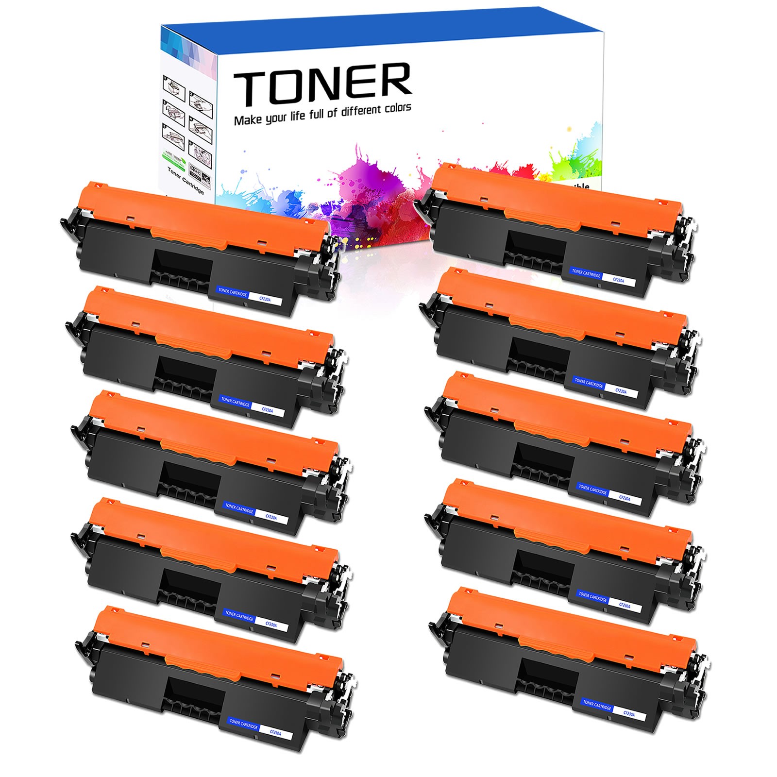10PK CF230A 30A Toner for HP LaserJet Pro LaserJet Pro M203dw M203dn M227fdw