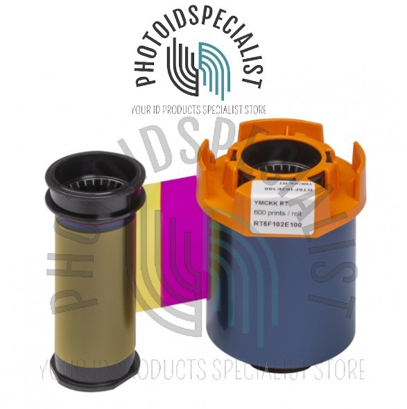 Evolis RT4F101A100 YMCK Color Retransfer Ribbon for Evolis Agilia - 600 prints