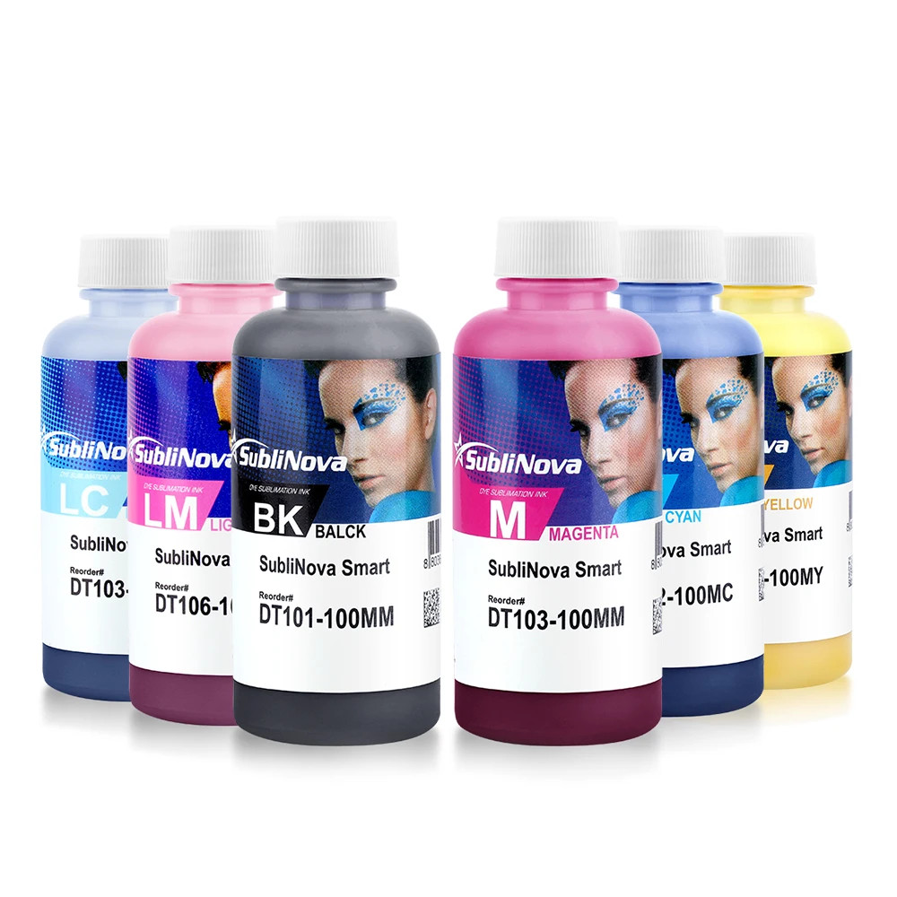 100ML 6color Inktec Sublinova Smart Sublimation Ink for Epson DX4-DX8 Printhead