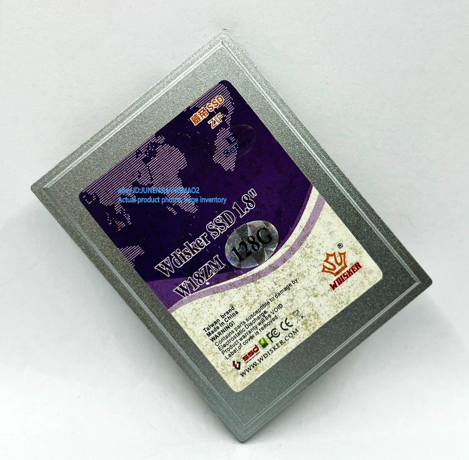Wdisker SSD 128GB -ZIF 1.8" W18ZM CE SSD.Tested