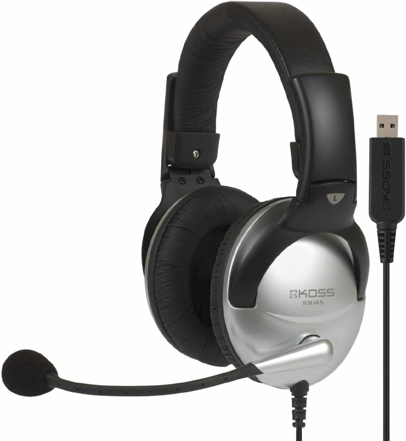 Multimedia Stereo Headphone with USB Plug (SB45 USB),Red