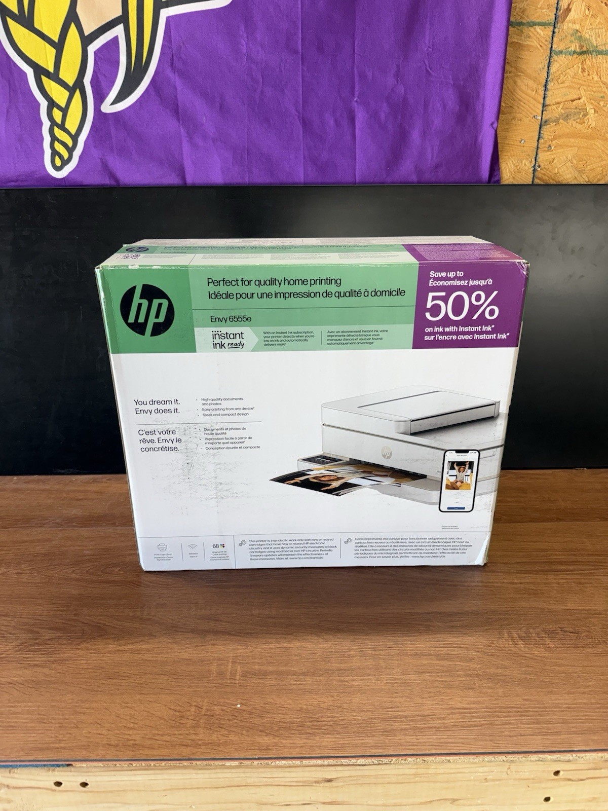 HP Envy 6555e Wireless Color Inkjet All-in-One Printer Touch screen display