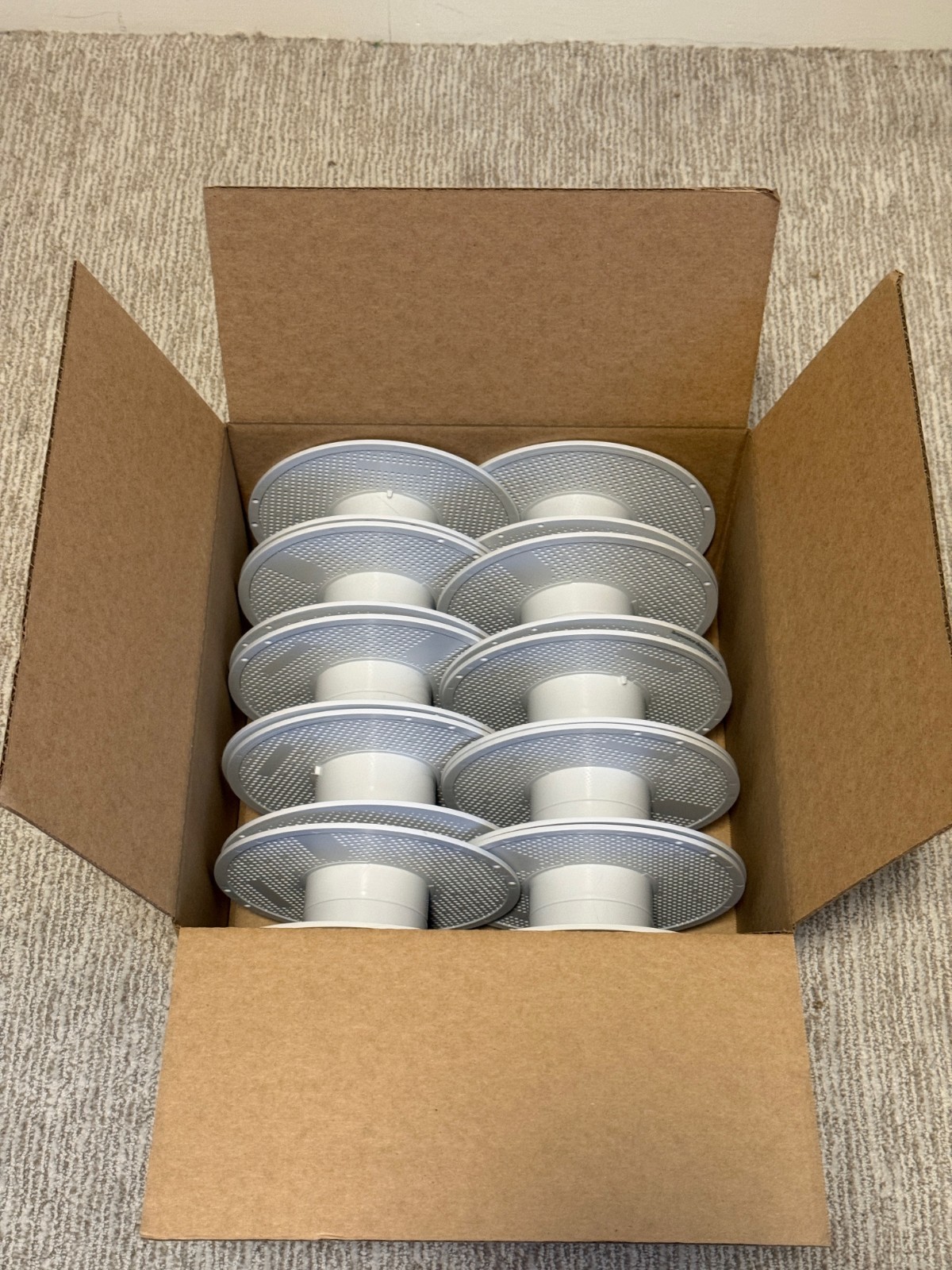 Bambu Lab Empty 3D Printer Spools 1.75mm 1kg Refillable Plastic Spools Lot of 10