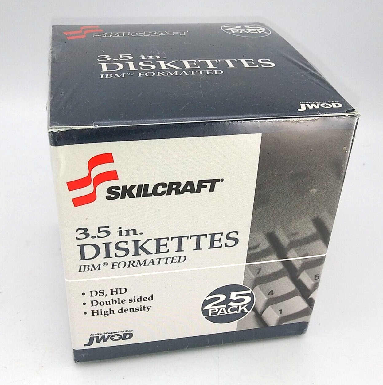 Skilcraft 3.5 in. Diskettes IBM Formatted Double Sided High Dens 25 Pack Sealed
