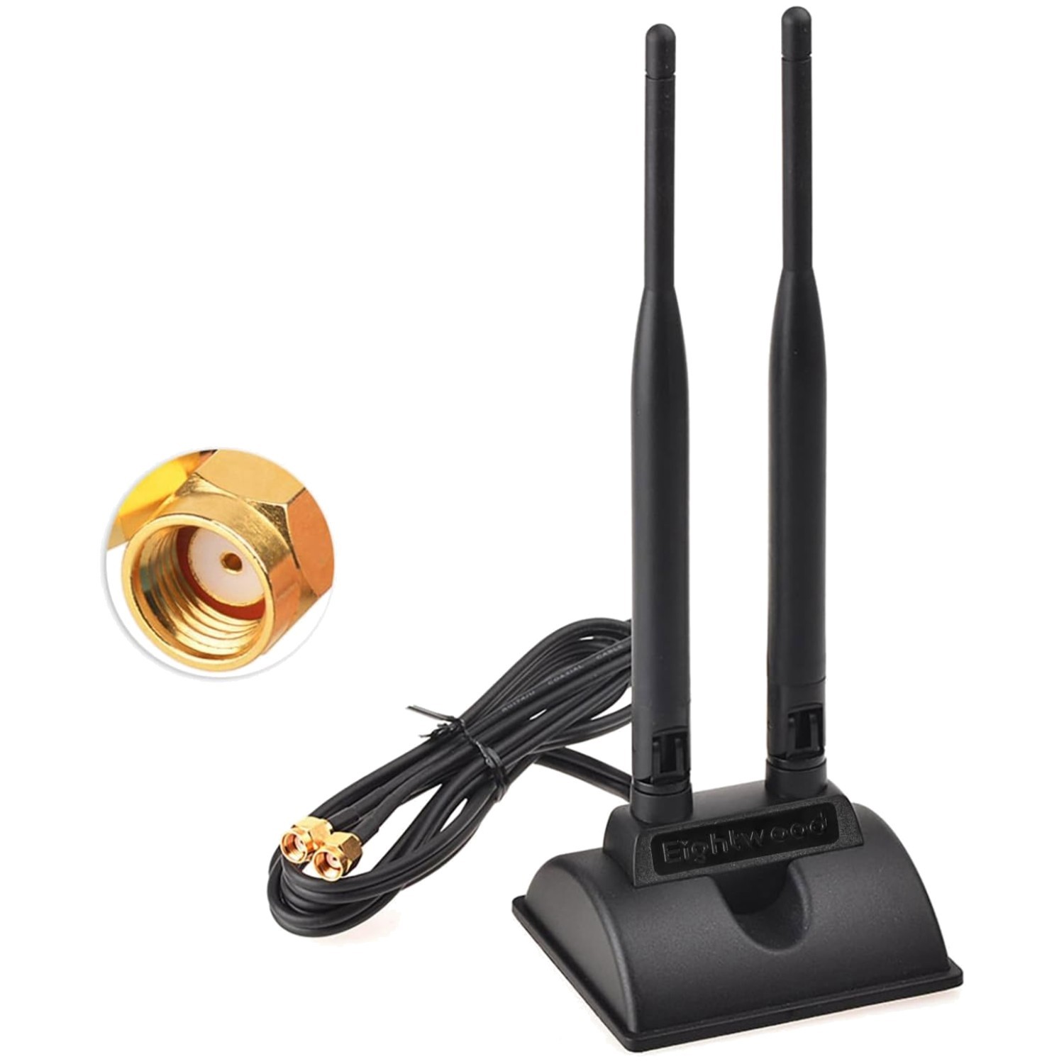 Compact Dual Band RP-SMA Antenna - Upgrade Your WiFi Router's Performance