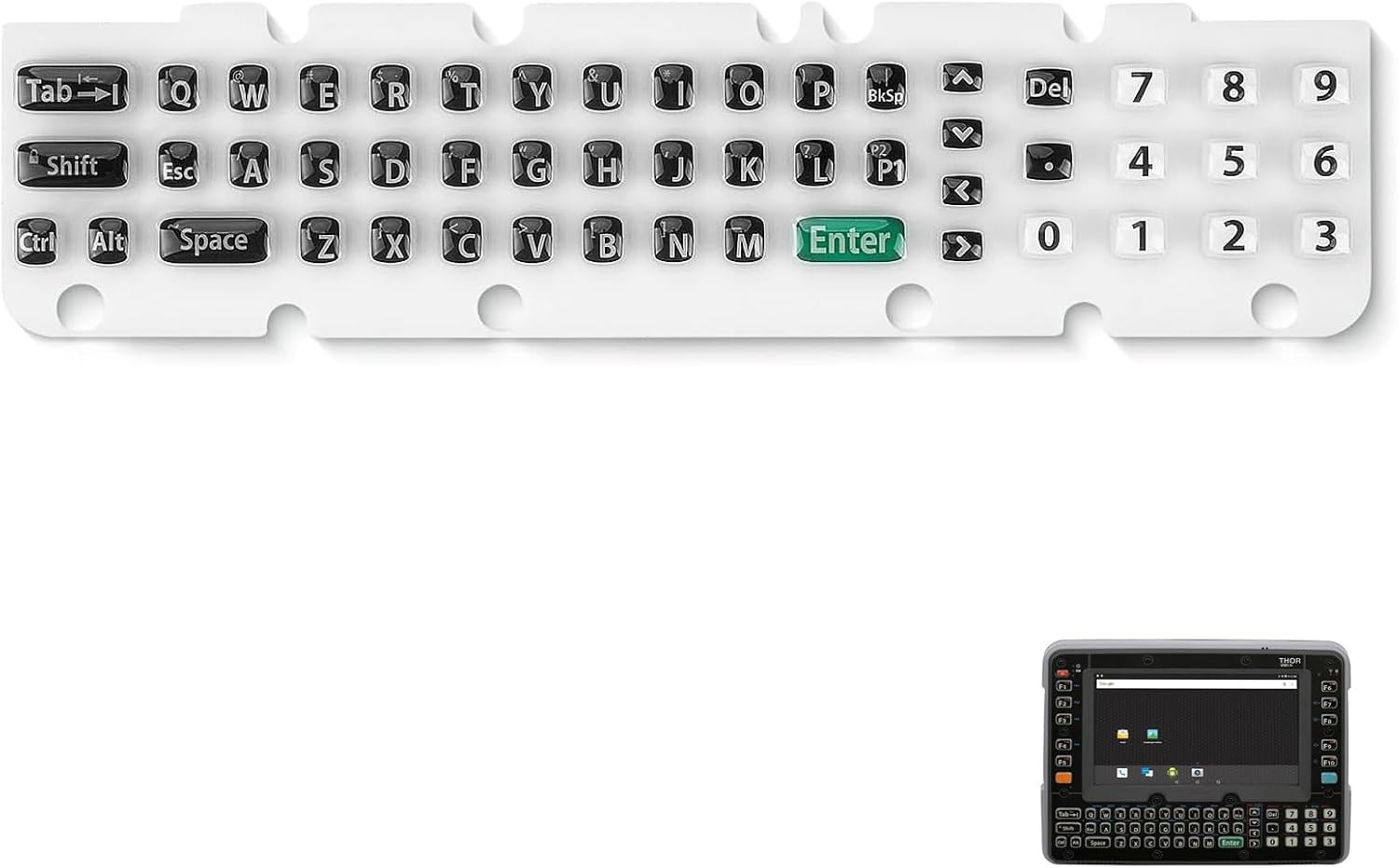 Rubber Keyboard (51-Key) for Honeywell Thor VM1A Vehicle-Mounted Computer,Keypad